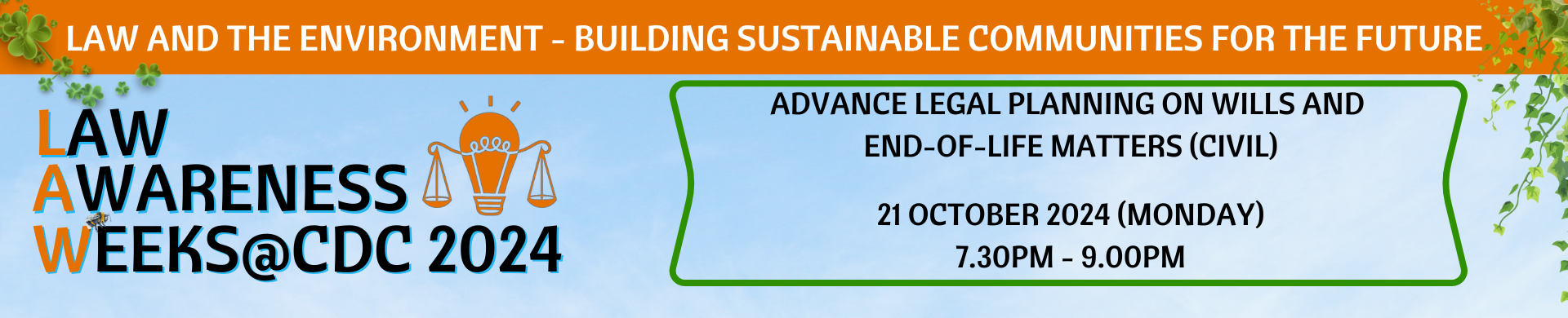 LAW@CDC 2024 - Advance Legal Planning on Wills and End-of-Life Matters (Civil)